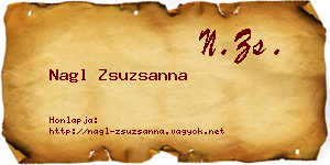 Nagl Zsuzsanna névjegykártya